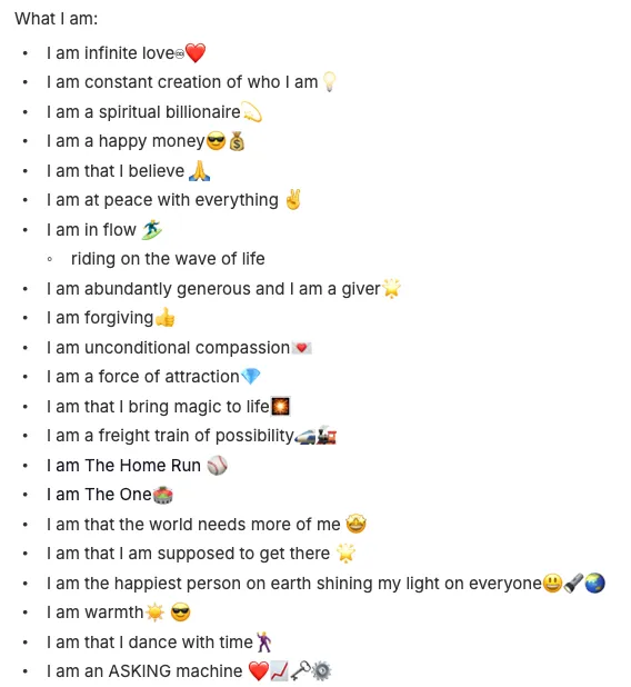 i am declarations statements rob cressy