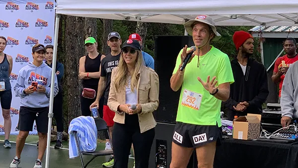 Jesse Itzler and Sara Blakely at Driveway To Hell event